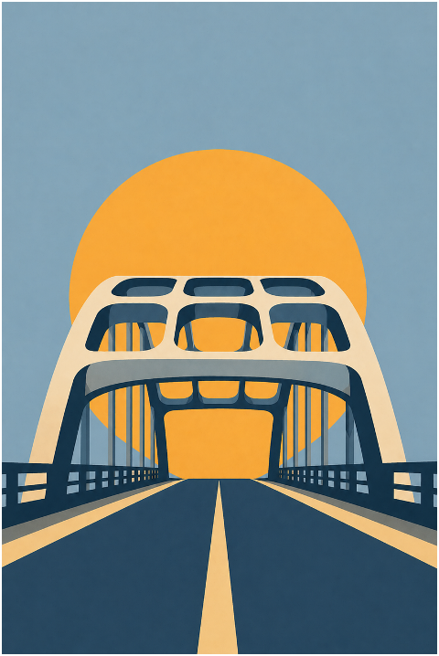 bridge-road-perspective-sunset-10255061