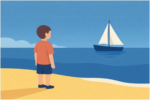 boy-beach-sailboat-sea-horizon-10188816