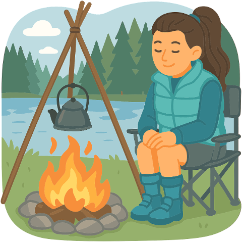 ai-generated-camping-rest-at-nature-9558987