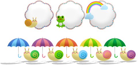 kawaii-frogs-rain-japanese-snail-5102693