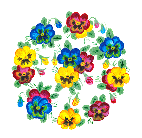 pansies-flowers-wreath-circle-6270905