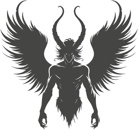 ai-generated-devil-black-outlined-8899472