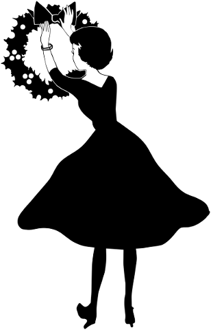 woman-wreath-silhouette-retro-5760968