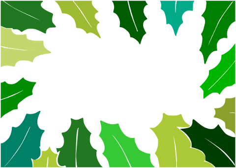 holly-leaves-frame-border-foliage-5764966
