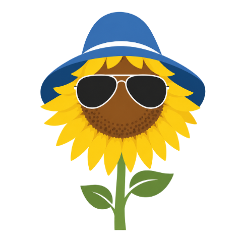 sunflower-sunglasses-blue-hat-10364660