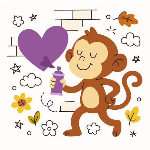 ai-generated-monkey-graffiti-9601291