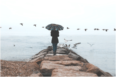 woman-umbrella-beach-sand-sky-4554825