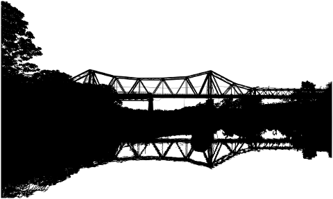 bridge-river-silhouette-7210428