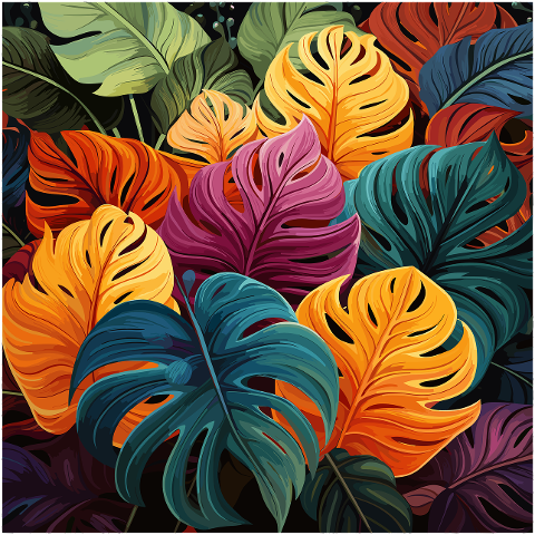 ai-generated-monstera-leaves-8201421