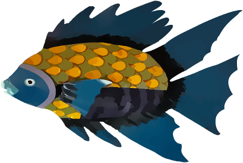 fish-animal-drawing-painting-7143902