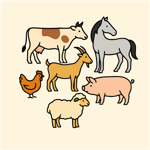 farm-animals-chicken-goat-horse-9631659