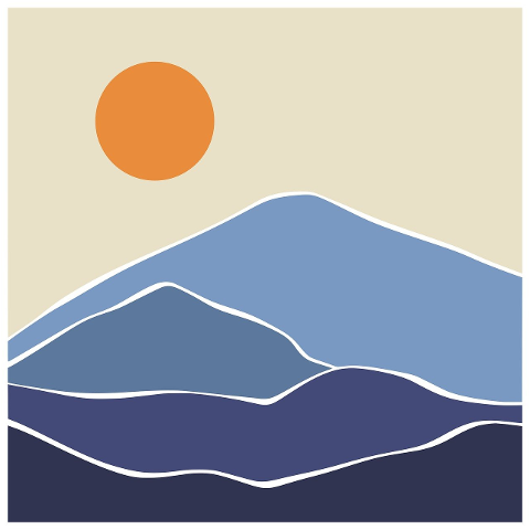 mountain-art-draw-line-botanical-9180785