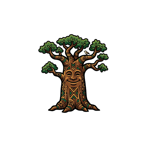 tree-smiling-cartoon-baobab-bird-10359569