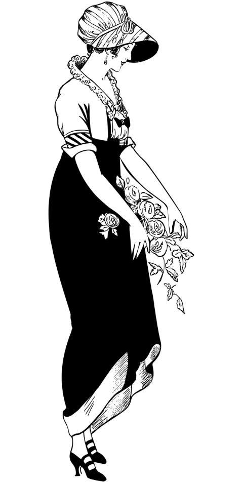vintage-woman-dress-roses-bonnet-7902628