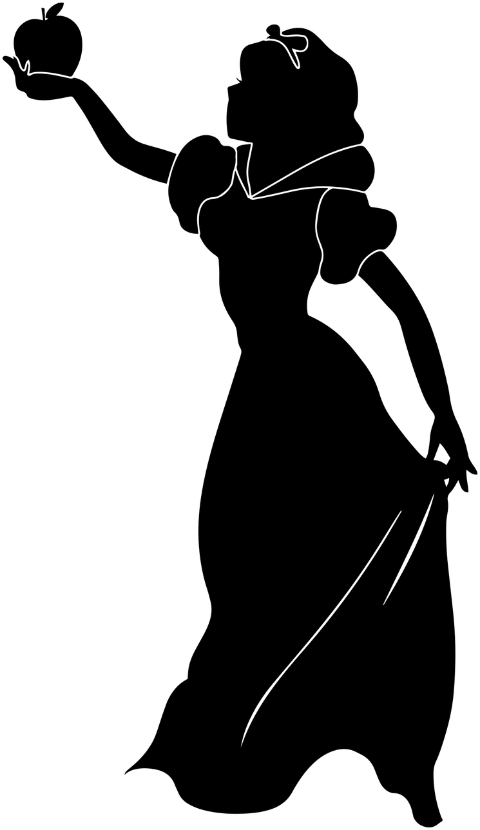 snow-white-girl-silhouette-apple-6143958