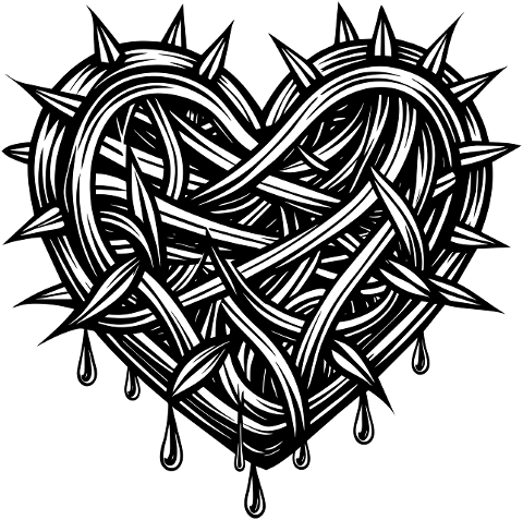 ai-generated-heart-thorns-love-8984273