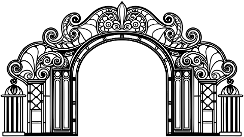 ai-generated-gate-entrance-line-art-8836679