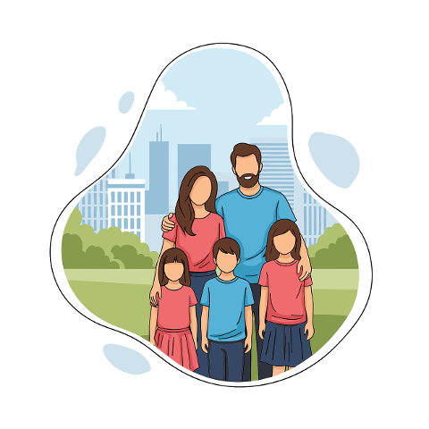 large-family-illustration-10079985