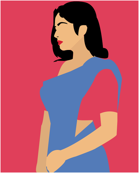 woman-saree-drawing-cartoon-7238202