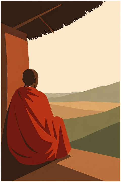 silhouette-monk-traditional-clothing-10231170