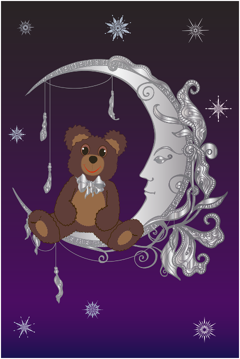teddy-bear-plush-toy-moon-sleep-7236870