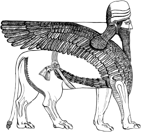 winged-lion-mesopotamia-line-art-5391939