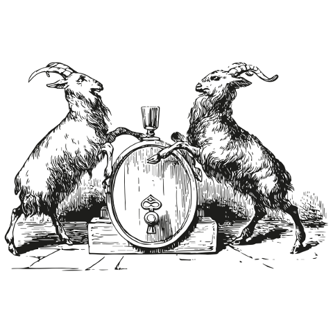 ram-drinking-barrel-beer-vintage-4933193