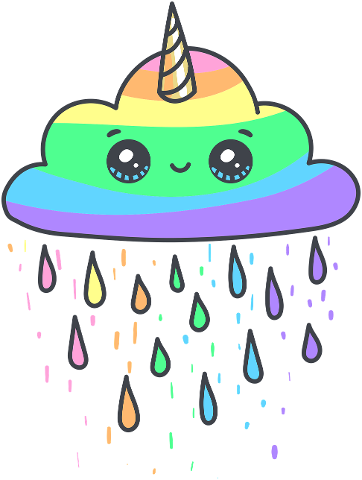 cloud-rainbow-unicorn-rain-horn-3700227