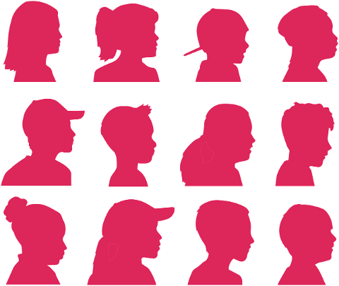 female-women-profiles-pink-cutout-6552248