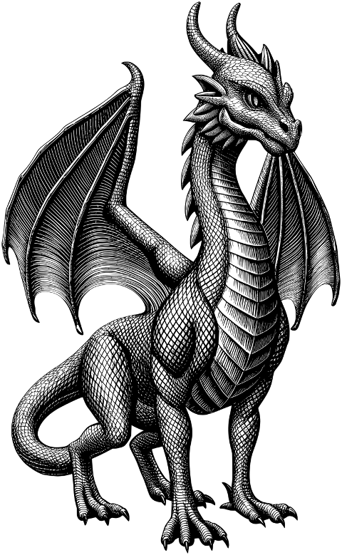 ai-generated-dragon-line-art-8907059