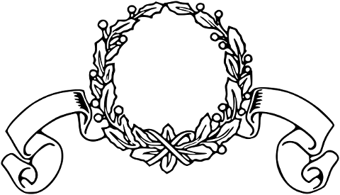 wreath-ribbon-ornament-line-art-7666194