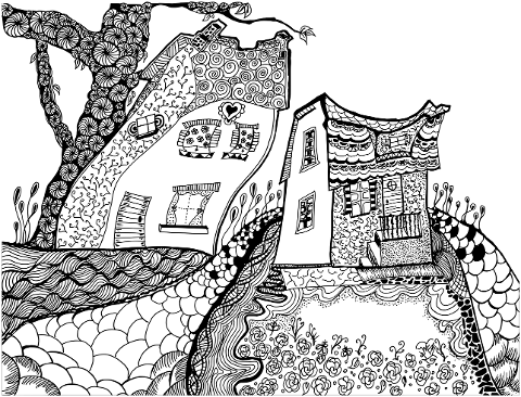 house-doodle-zentangle-building-7912454