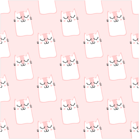 pattern-pink-cute-sweet-fur-cats-1477380