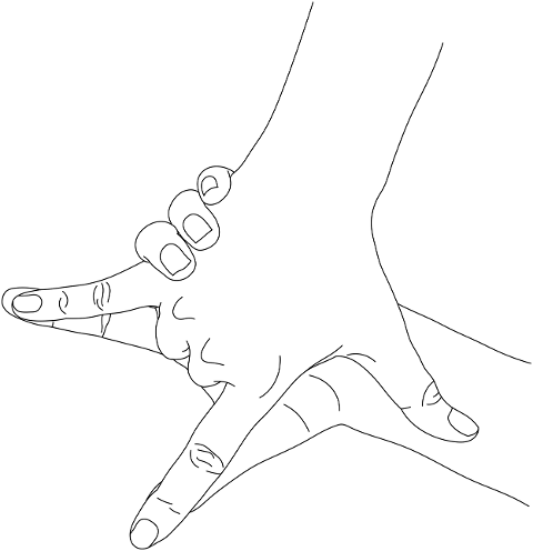 kurma-mudra-hand-posture-line-art-7233563