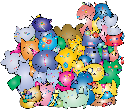 cats-cartoon-cats-colorful-cats-7203114