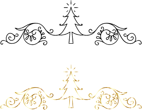 christmas-tree-divider-line-art-6844024