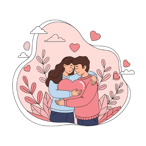 love-illustration-hugging-couple-10080056