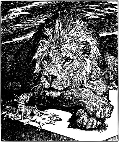 lion-fantasy-line-art-vintage-4592703
