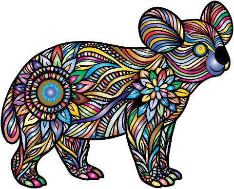 koala-rainbow-marsupial-animal-8846881