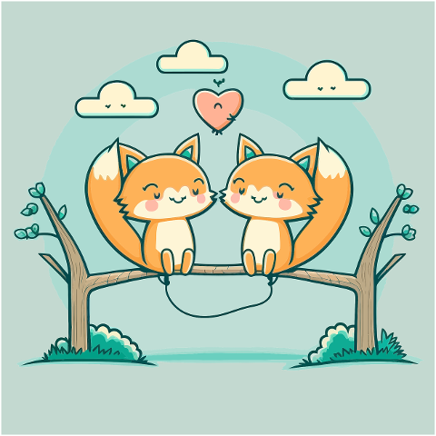 foxes-little-foxes-love-happy-7633559