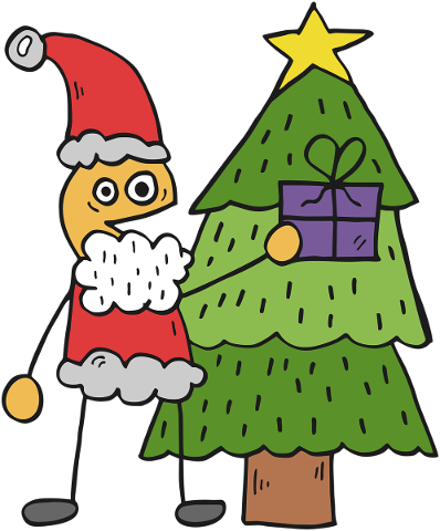 christmas-santa-claus-christmas-tree-5817501