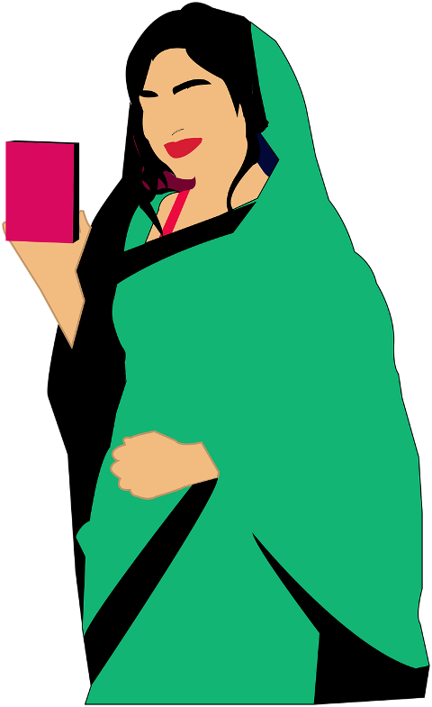 woman-saree-drawing-cartoon-7248395