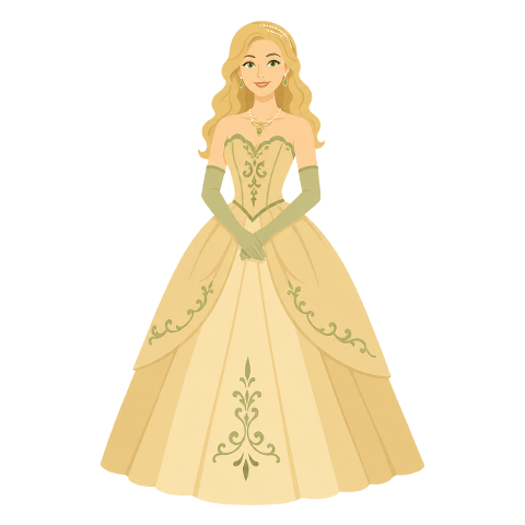 woman-ball-gown-golden-dress-10357146