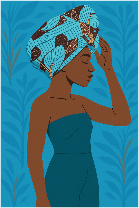 woman-portrait-headwrap-african-art-9961904
