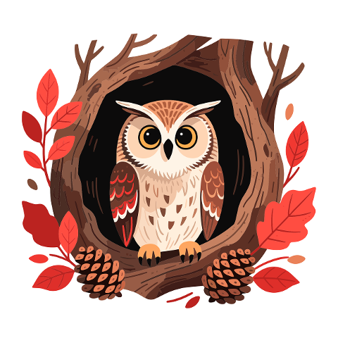owl-forest-owl-autumn-leaves-9948073