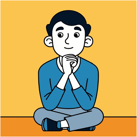 cartoon-man-thinking-alone-9080421