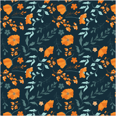 orange-flowers-flowers-seamless-7984018