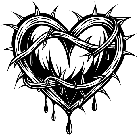 ai-generated-heart-thorns-love-8984272