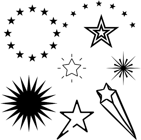 stars-line-art-stars-shooting-stars-7106097