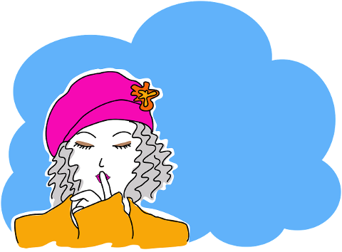 woman-firm-silence-hat-cloud-8286911